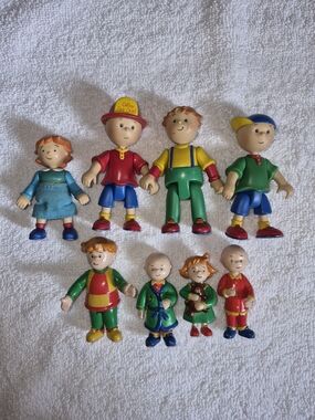 Vintage Caillou Figurine Toy Lot